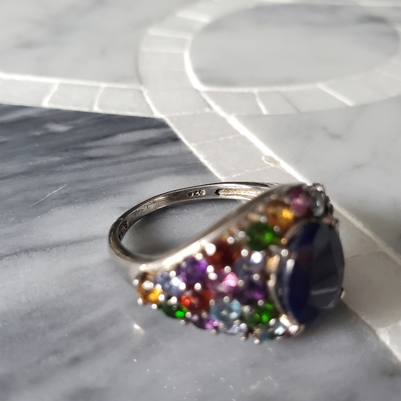 Sloane • Sapphire & Multi Gem Ring - Picture 10 of 10